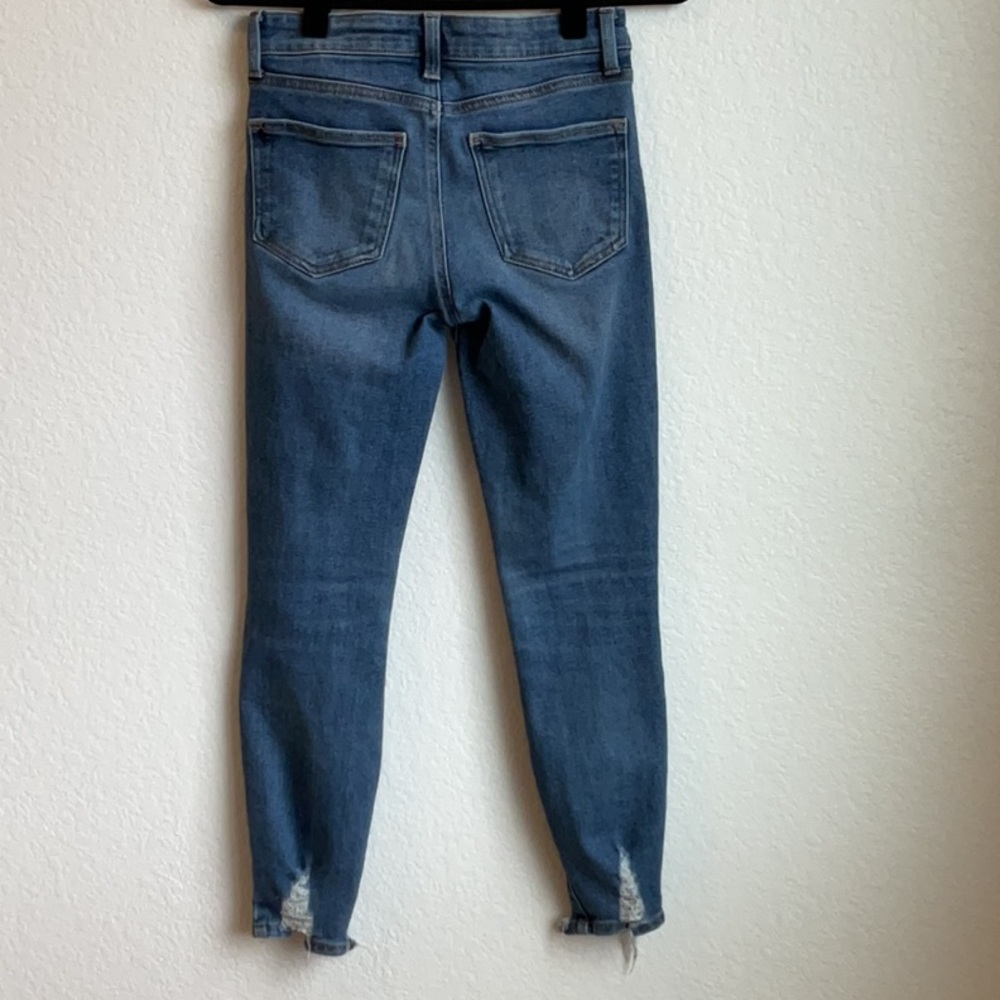 RE GENERATION Distressed Meadow Skinny Ankle Length Blue Jeans * 3/26 - Picture 4 of 8